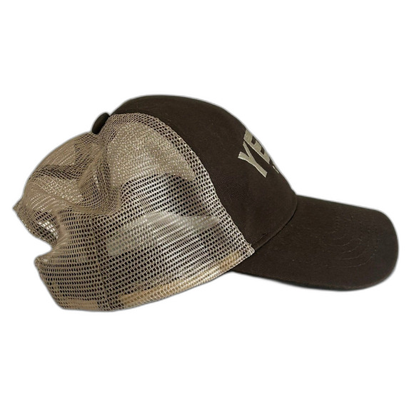 Yeti Coolers Hat Cap Color Brown Tan Snapback Truckers Breathable Cap - Picture 5 of 12